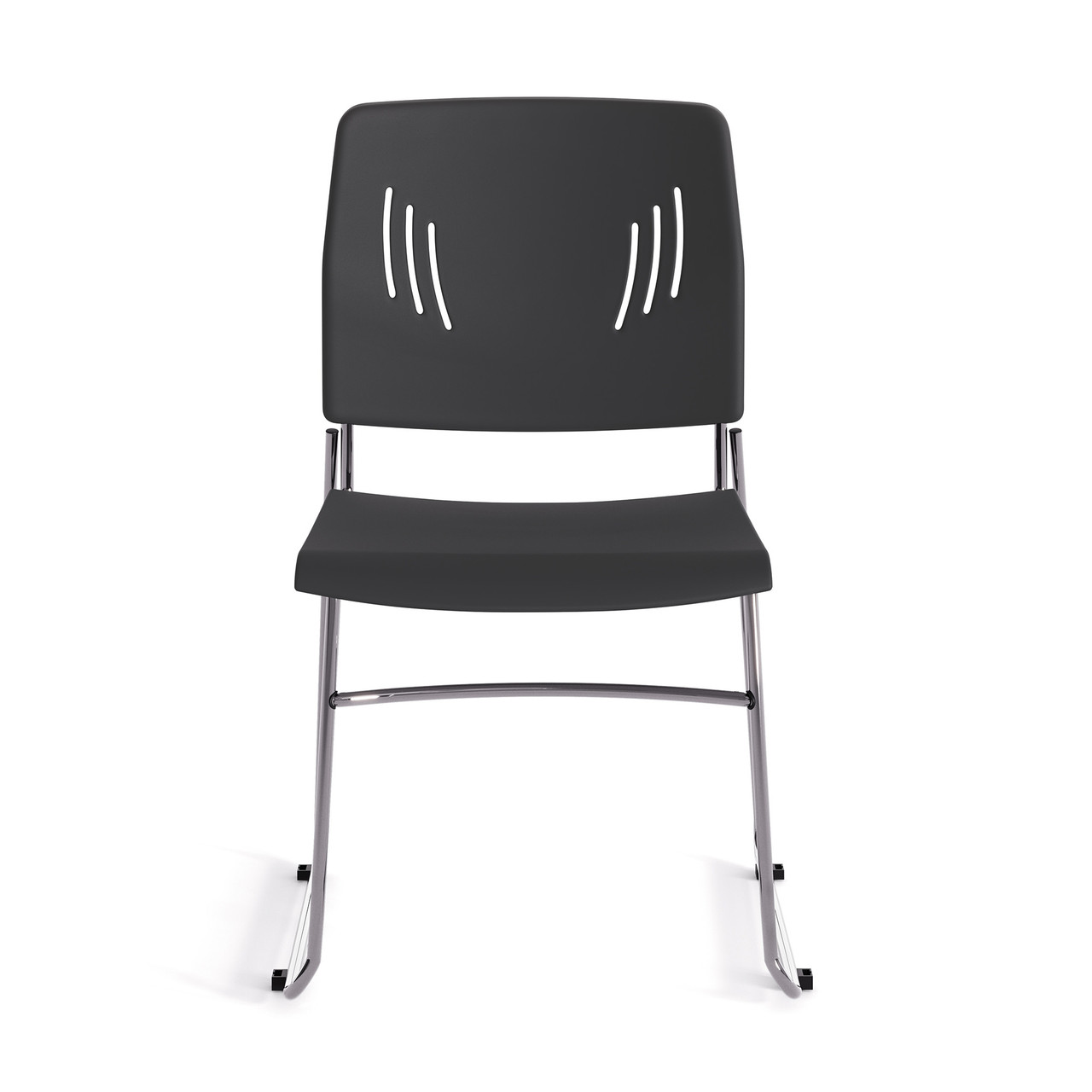 OfficeSource Stacked Seating Armless Stackable Side Chair with