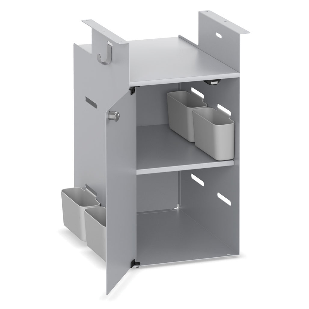OfficeSource | Metal Open Hanging Storage | Small Plastic Pocket (for CPSOHPSI) - Image 2