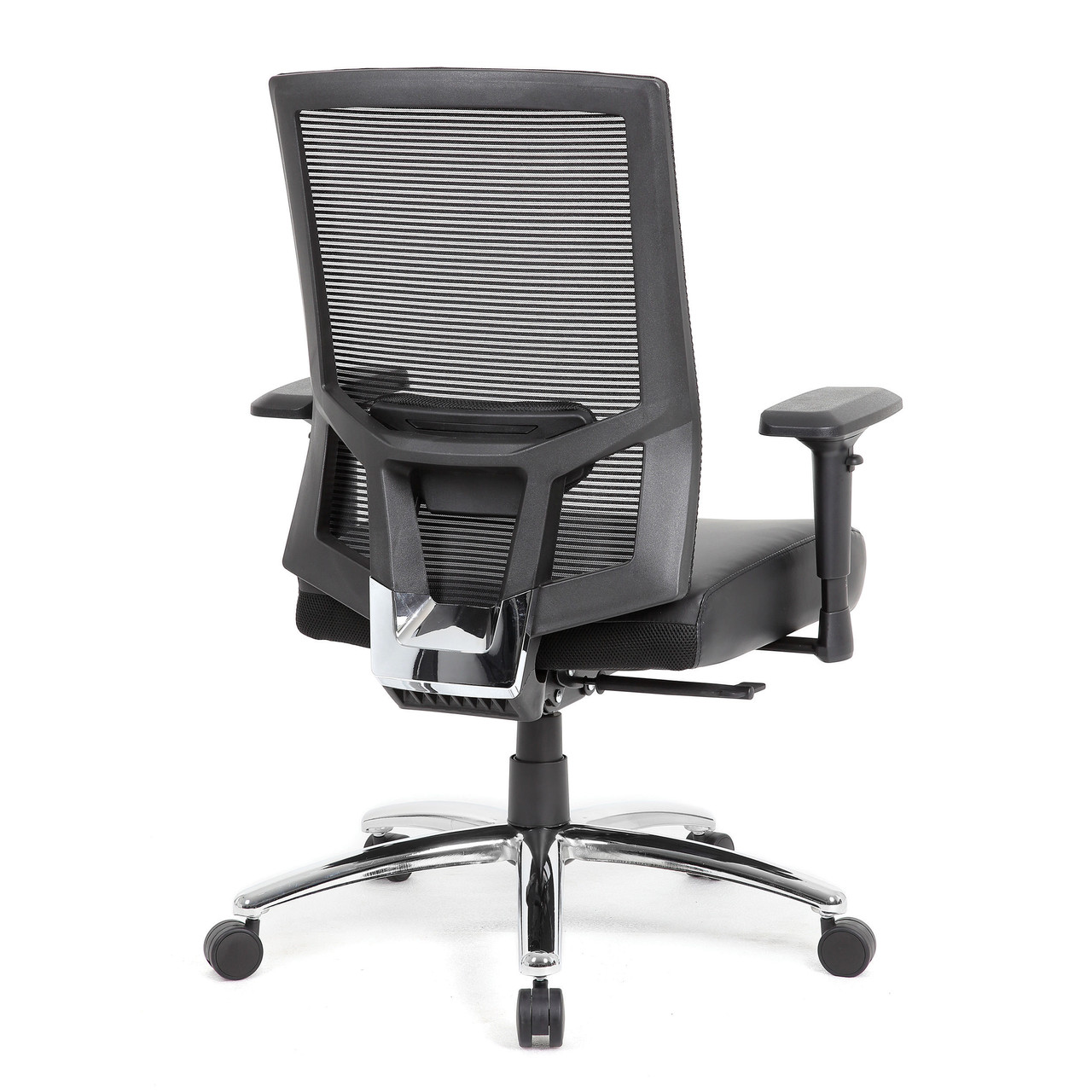 Office Factor Black Mesh High Back Executive Office Chair, Adjustable