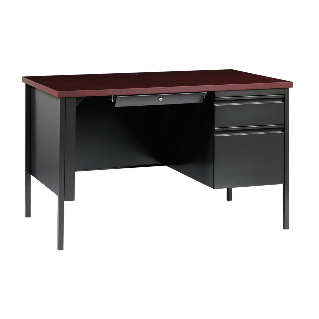 OfficeSource | Raleigh | 48"W Single Right Pedestal Desk - Image 2