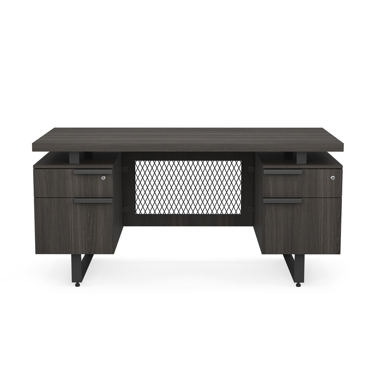 OfficeSource | Palisades | Double Pedestal Desk - 60" x 30" - Image 4