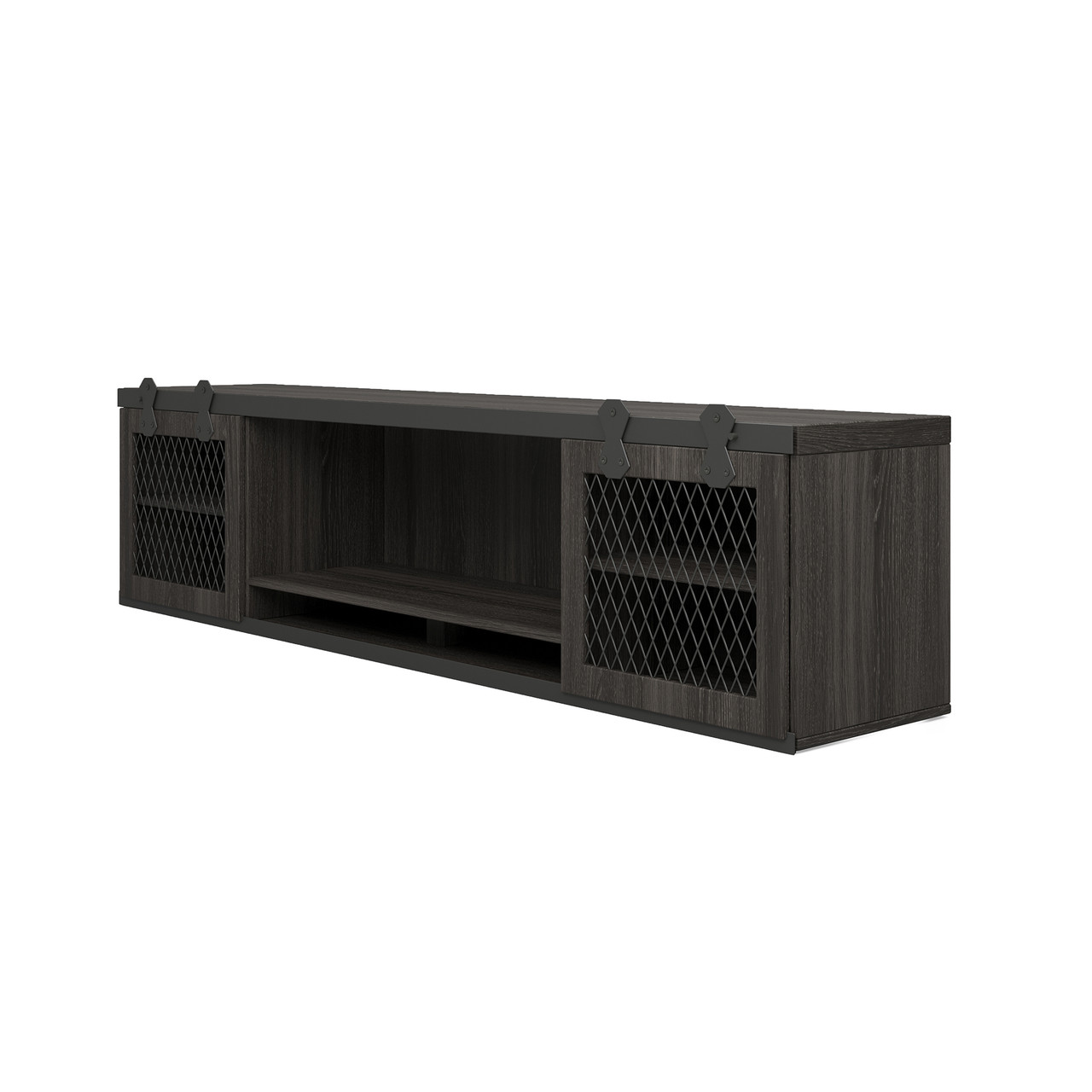 OfficeSource | Palisades | Wall Mounted Hutch with Sliding Doors - Image 4