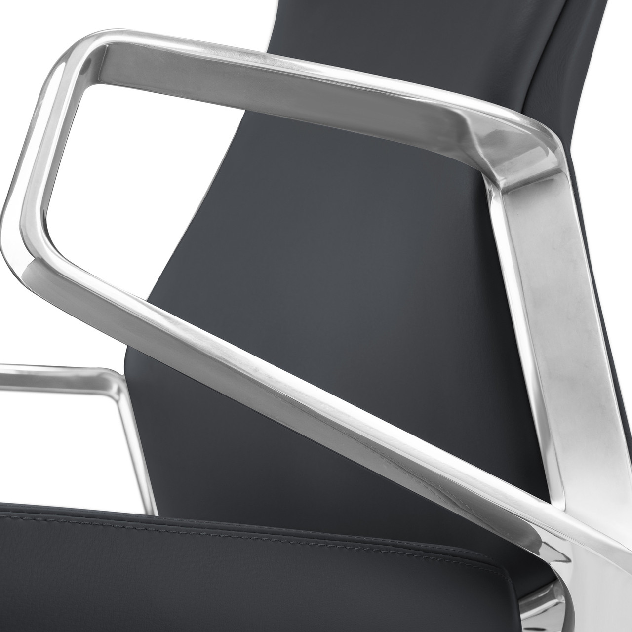 OfficeSource | Veneto | Executive High Back Chair with Polished