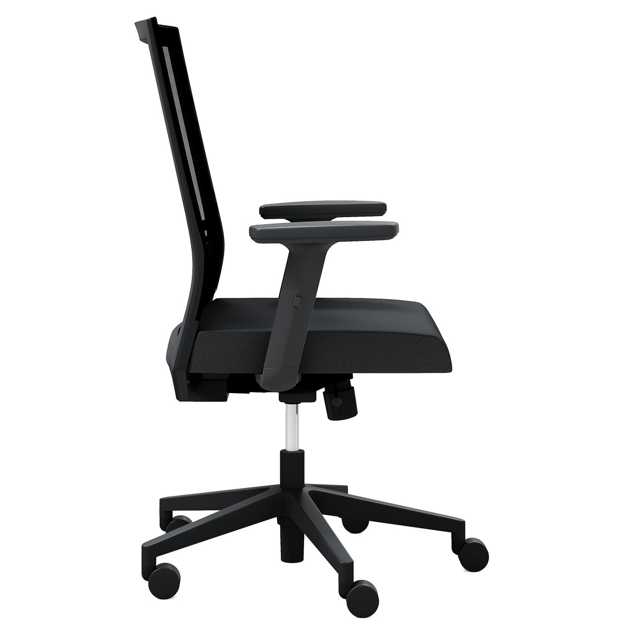 OfficeSource | Oslo | Mid Back Mesh Task Chair with Adjustable Arms - Image 4