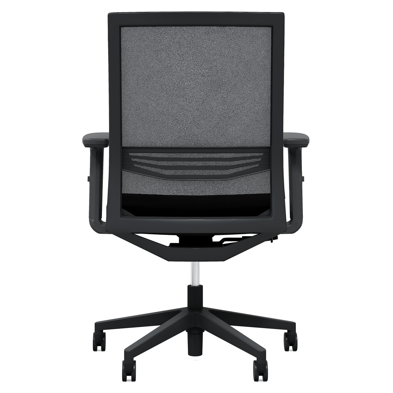 OfficeSource | Oslo | Mid Back Mesh Task Chair with Adjustable Arms - Image 6