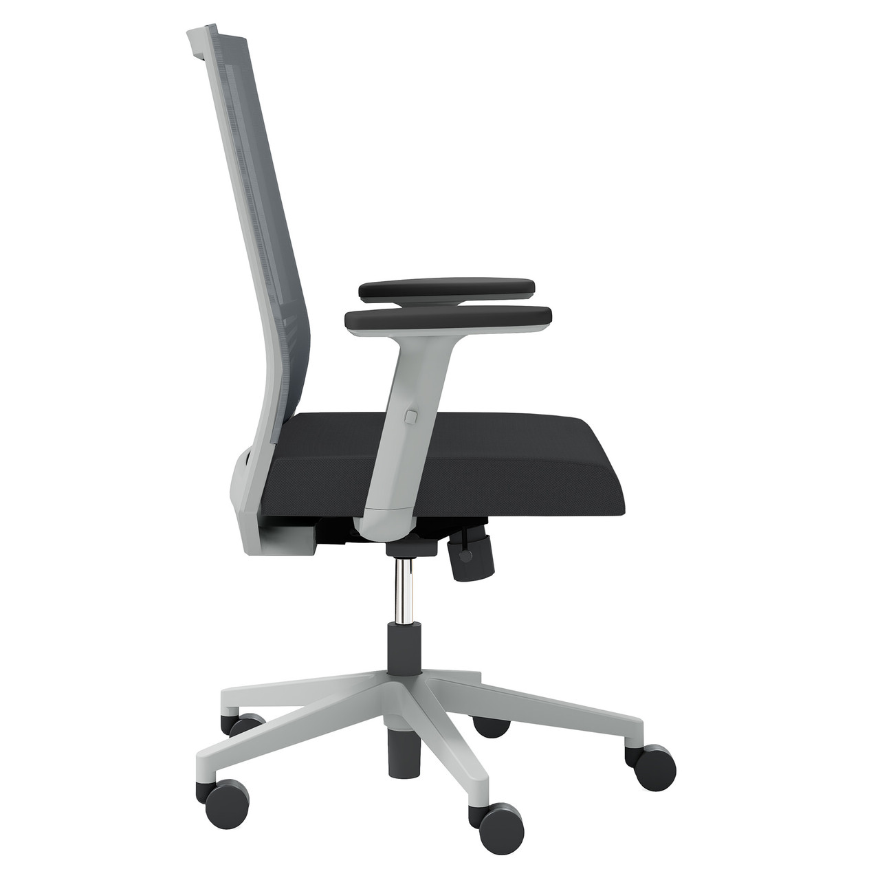 OfficeSource | Oslo | Mid Back Mesh Task Chair with Adjustable Arms - Image 5