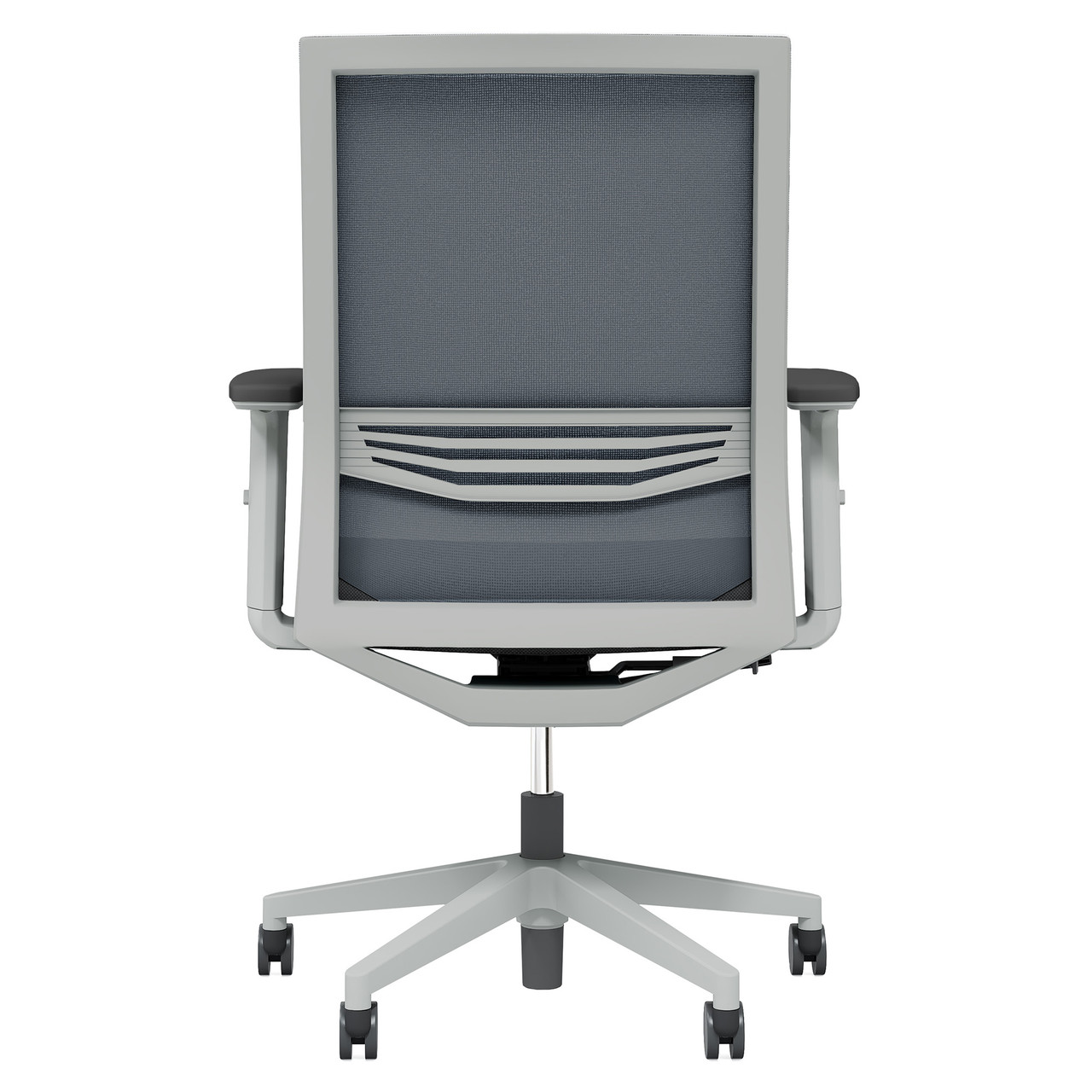 OfficeSource | Oslo | Mid Back Mesh Task Chair with Adjustable Arms - Image 7