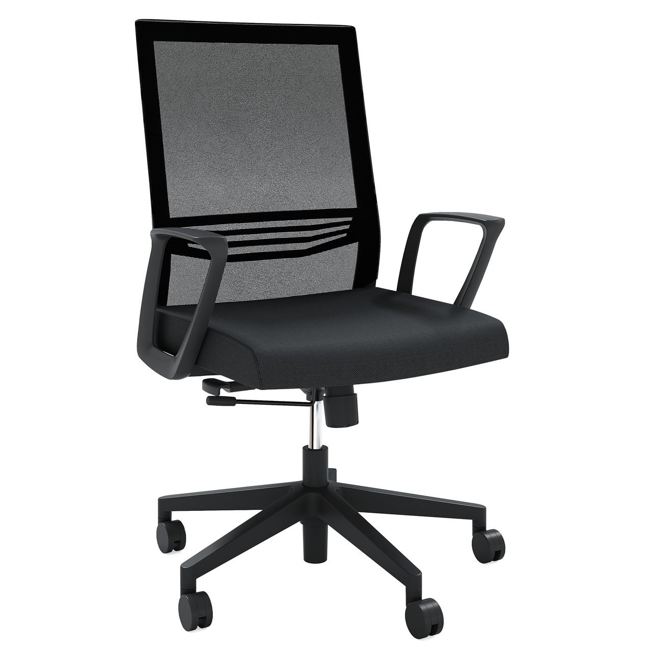 OfficeSource | Oslo | Mid-Back Mesh Conference Chair with Fixed