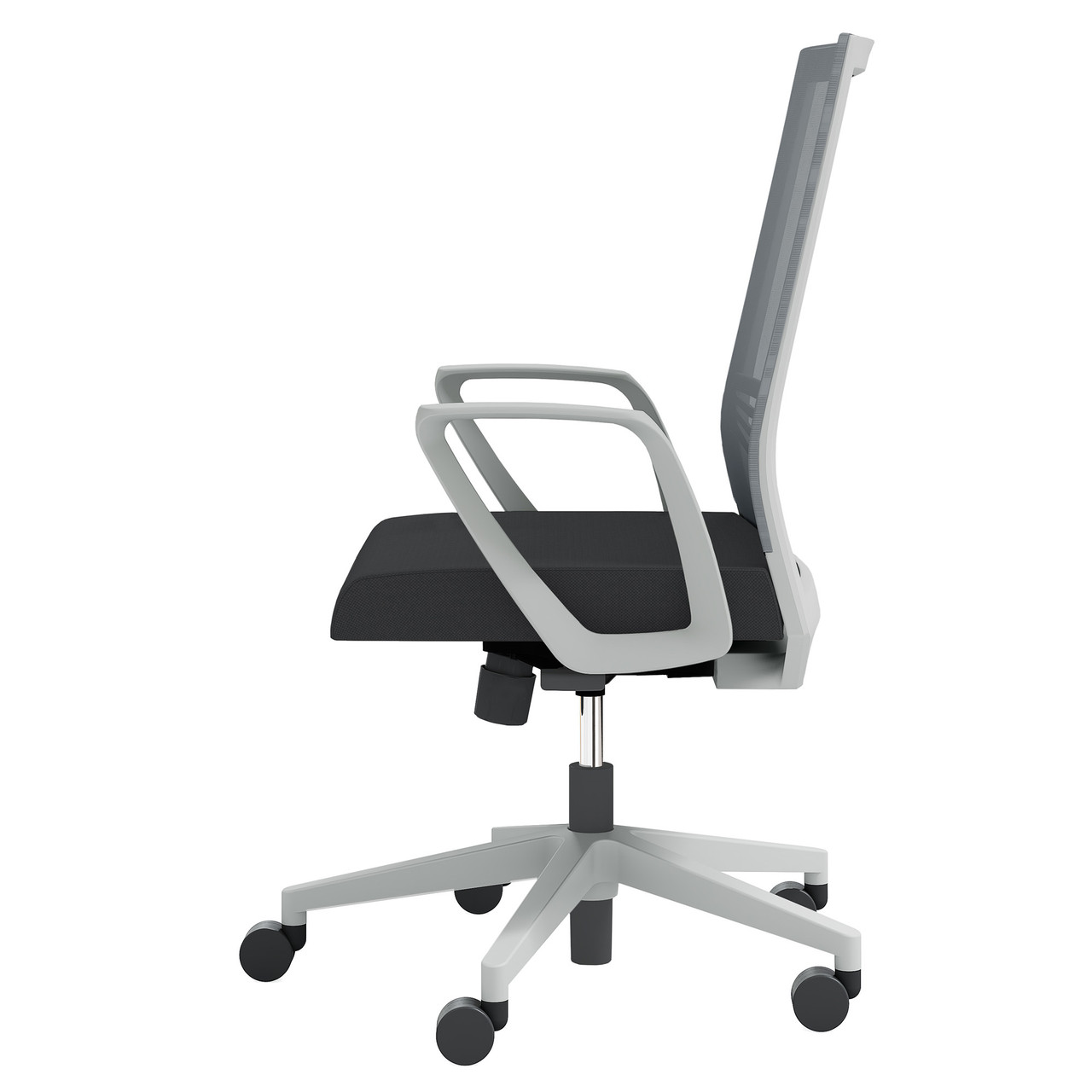 OfficeSource | Oslo | Mid-Back Mesh Conference Chair with Fixed Arms - Image 9