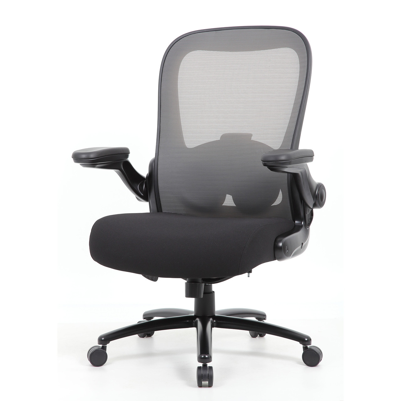 OfficeSource | Ryde | Big & Tall High Back Mesh Task Chair with Flip Arm - Image 6