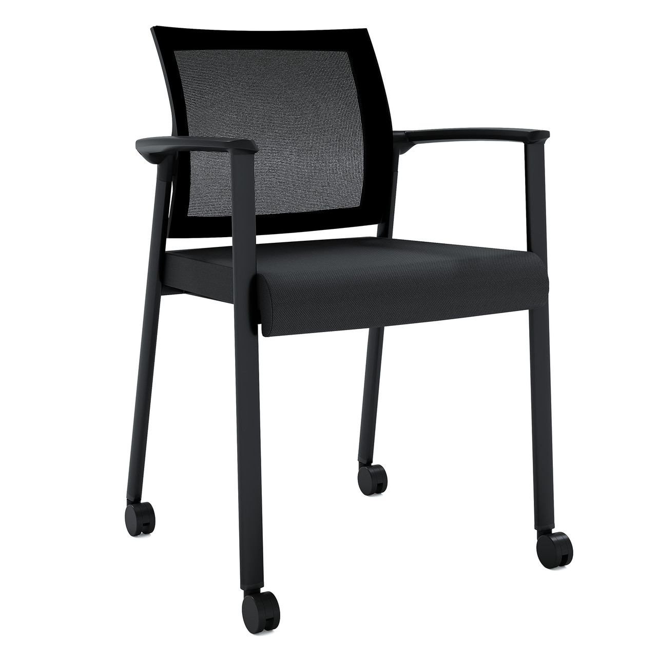 OfficeSource | Oslo | Mesh Back Stacking Guest Chair - OfficeSource