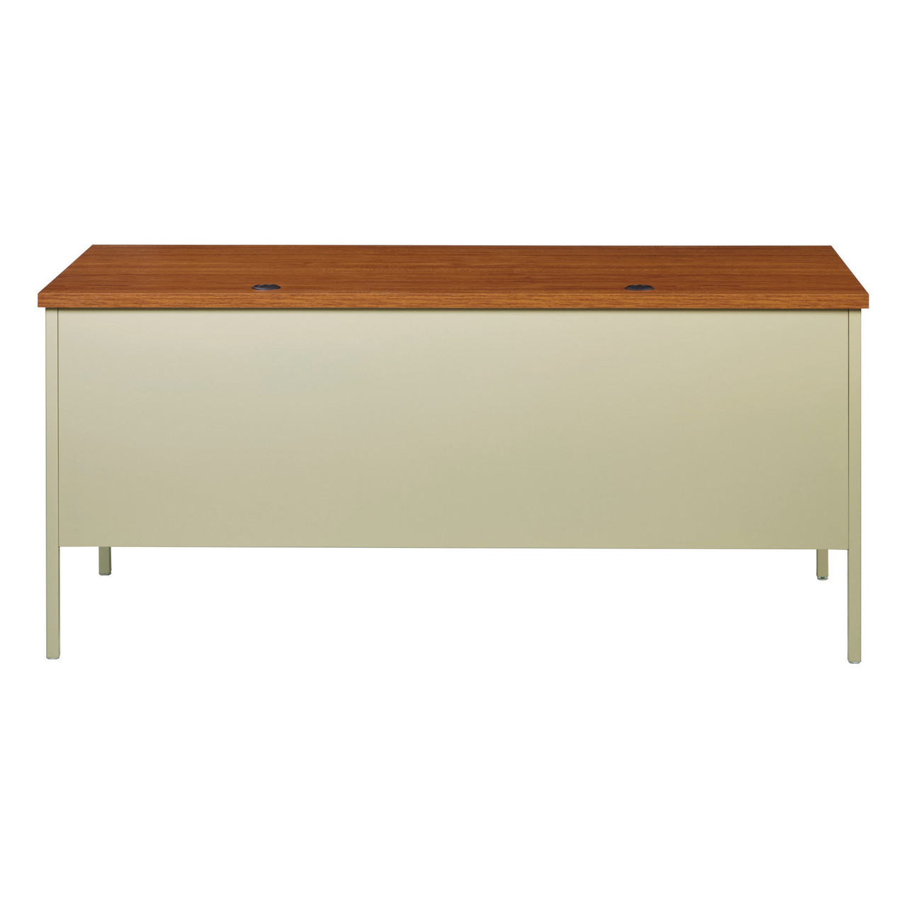 OfficeSource | Raleigh | 66"W Single Right Pedestal Desk - Image 4