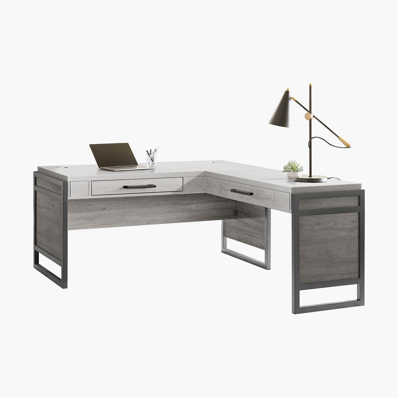 OfficeSource Artisan L Shape Desk - Thumbnail 2