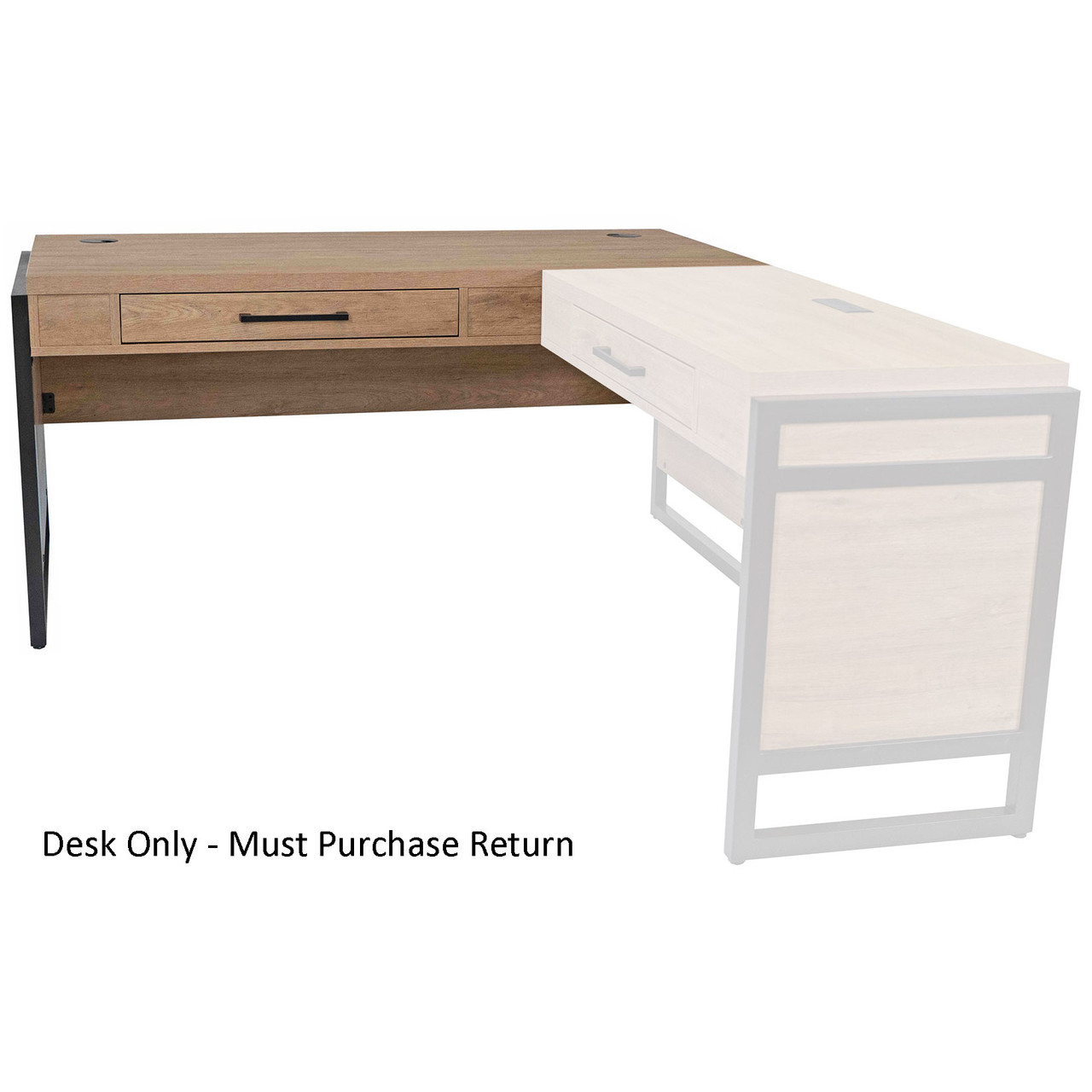 OfficeSource Artisan L Shape Desk - Thumbnail 4