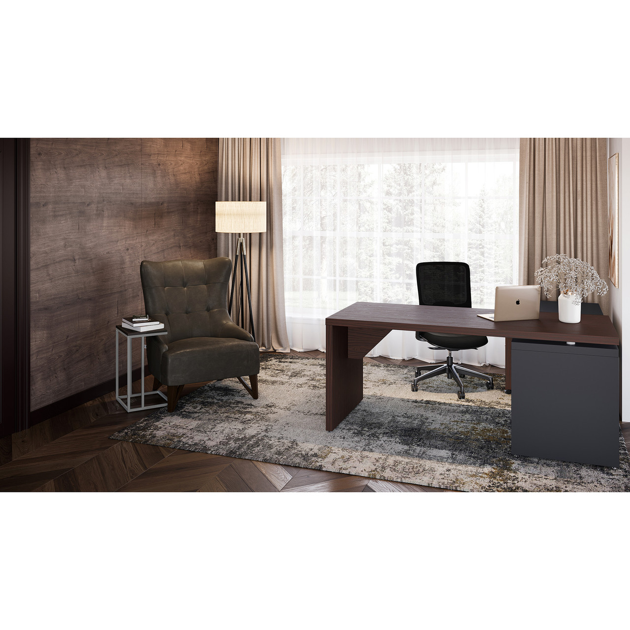 OfficeSource | Lucca | L Shape Desk with Reversible Return - Image 5