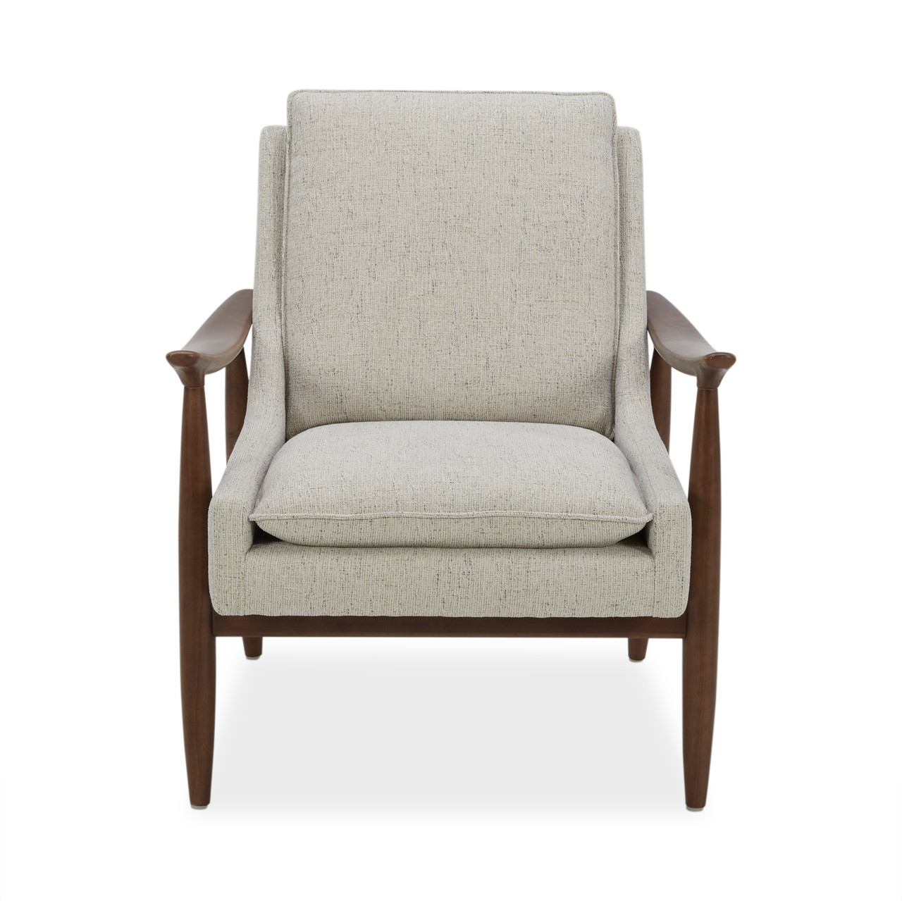 OfficeSource Mira Wood Arm Upholstered Lounge Chair - Image 7