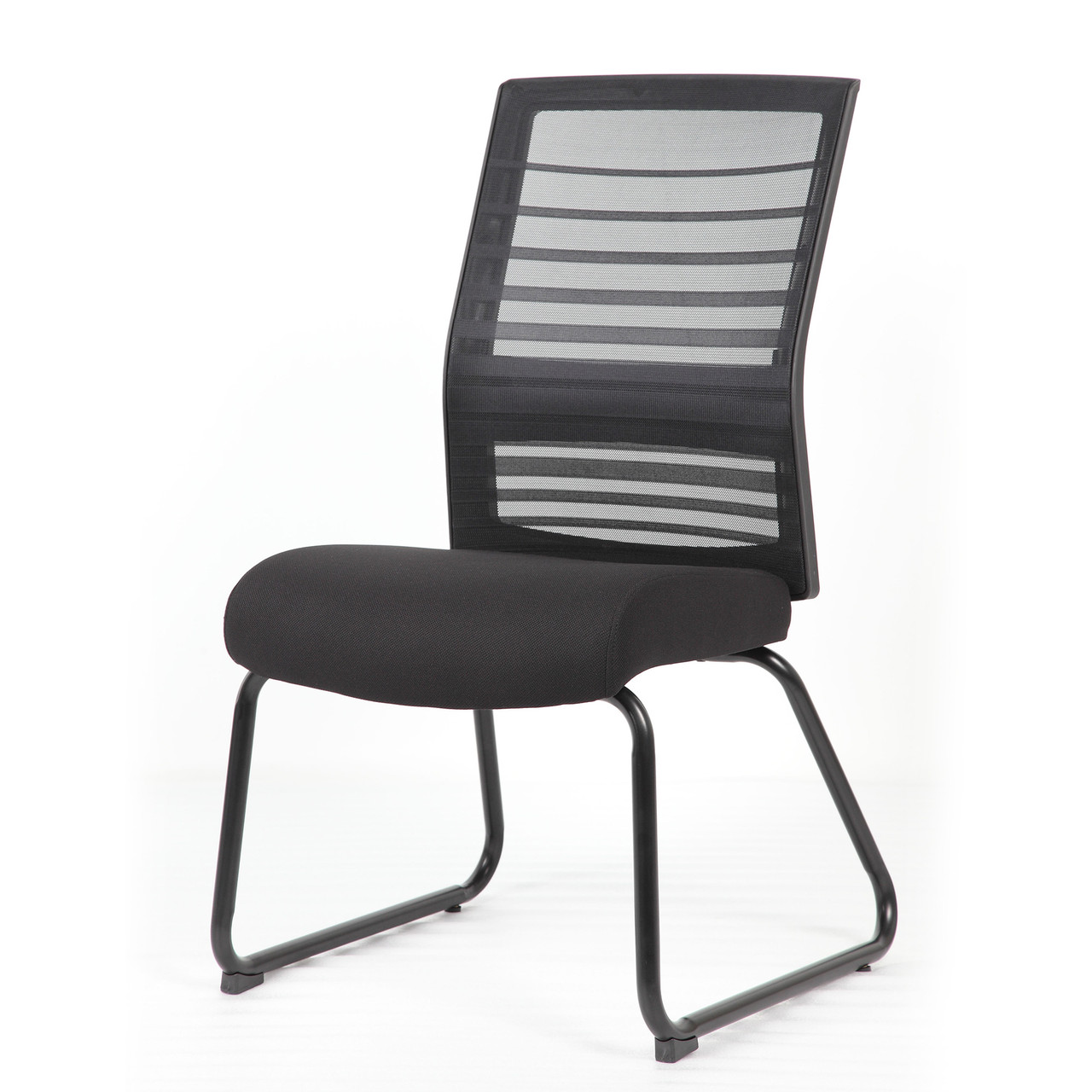 OfficeSource | Interchangeable | Black Mesh Back Guest Chair with Sled Base - Image 7