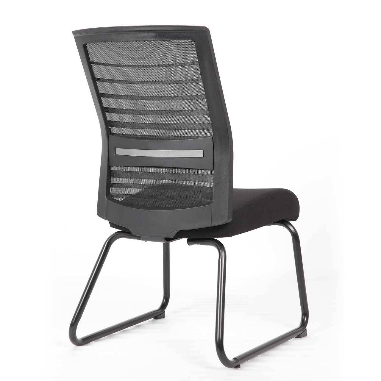 OfficeSource | Interchangeable | Black Mesh Back Guest Chair with Sled Base - Image 2