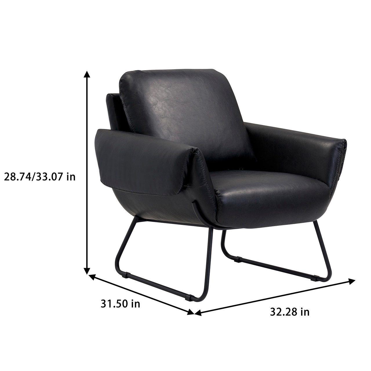 OfficeSource | Peyton | Upholstered Lounge Chair - Image 9
