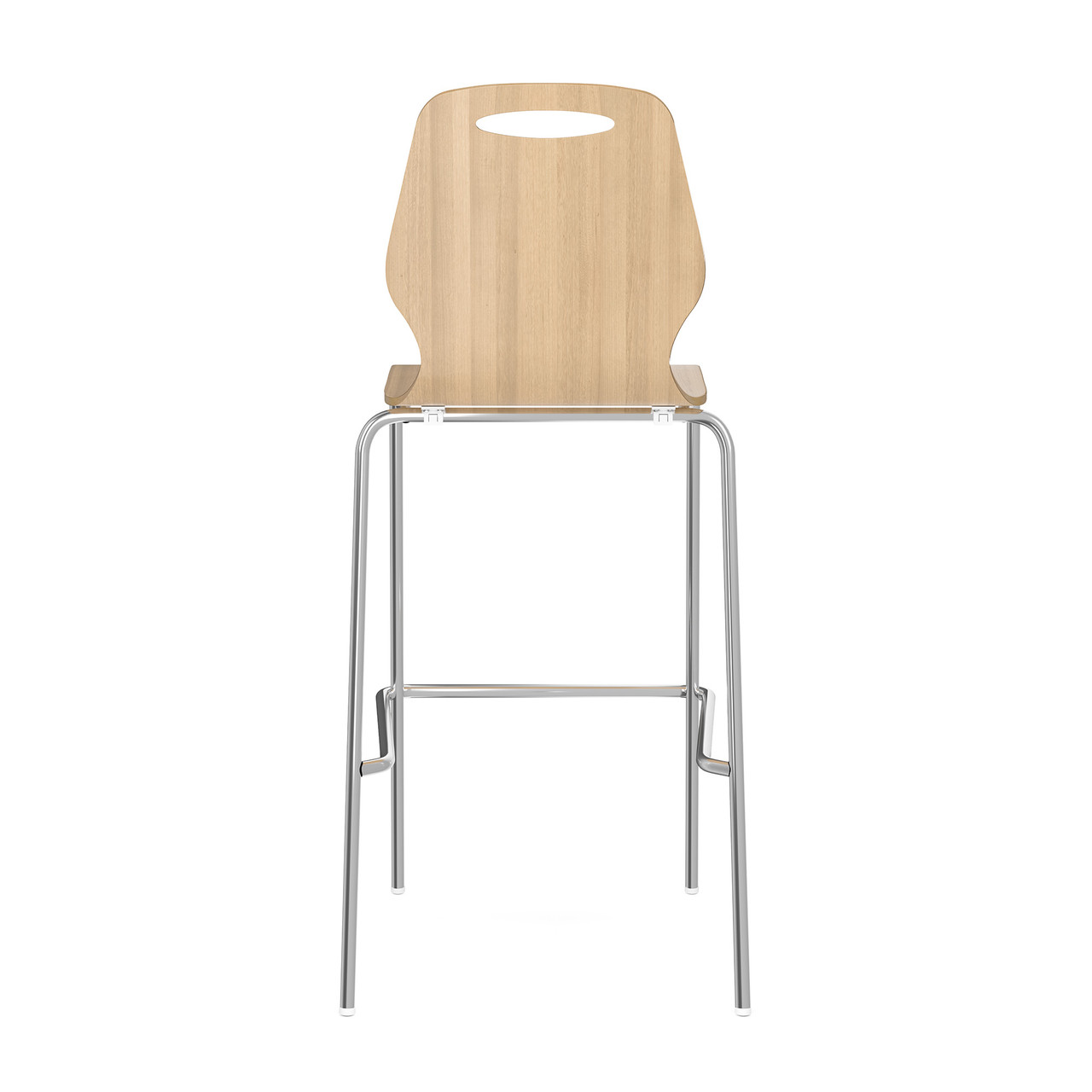 OfficeSource | Shay | Hourglass Bentwood Bar Height Café Stool - Set of 2 - Image 5