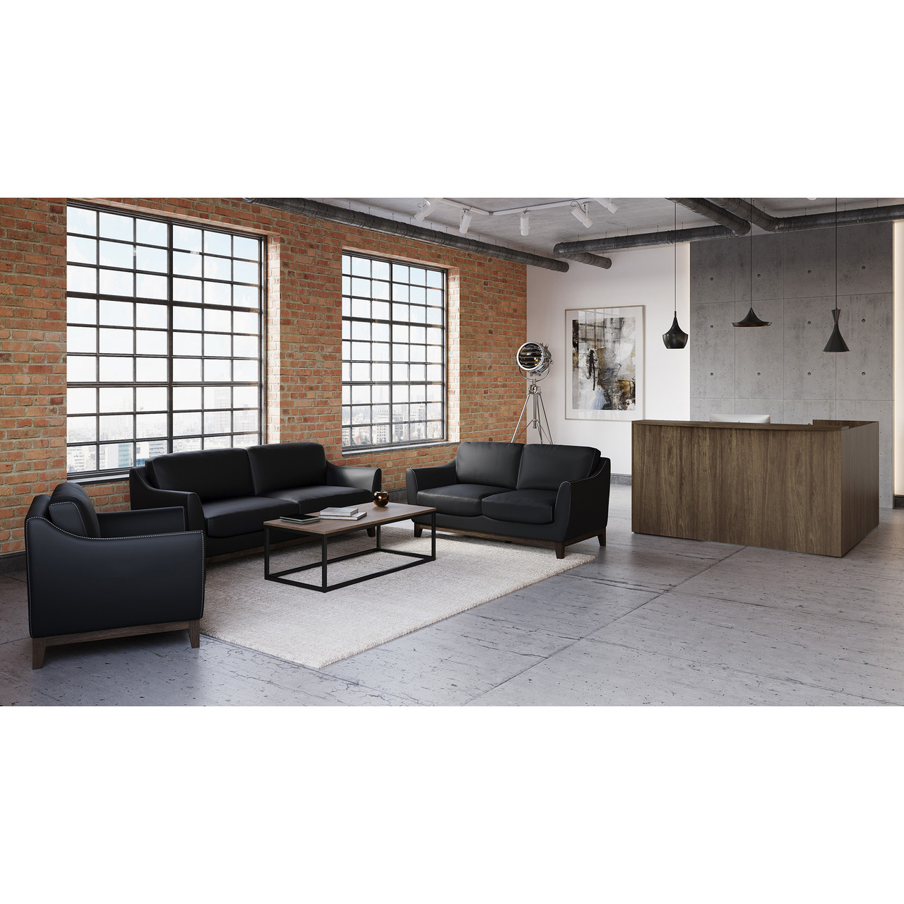 OfficeSource Harper Loveseat - Image 8