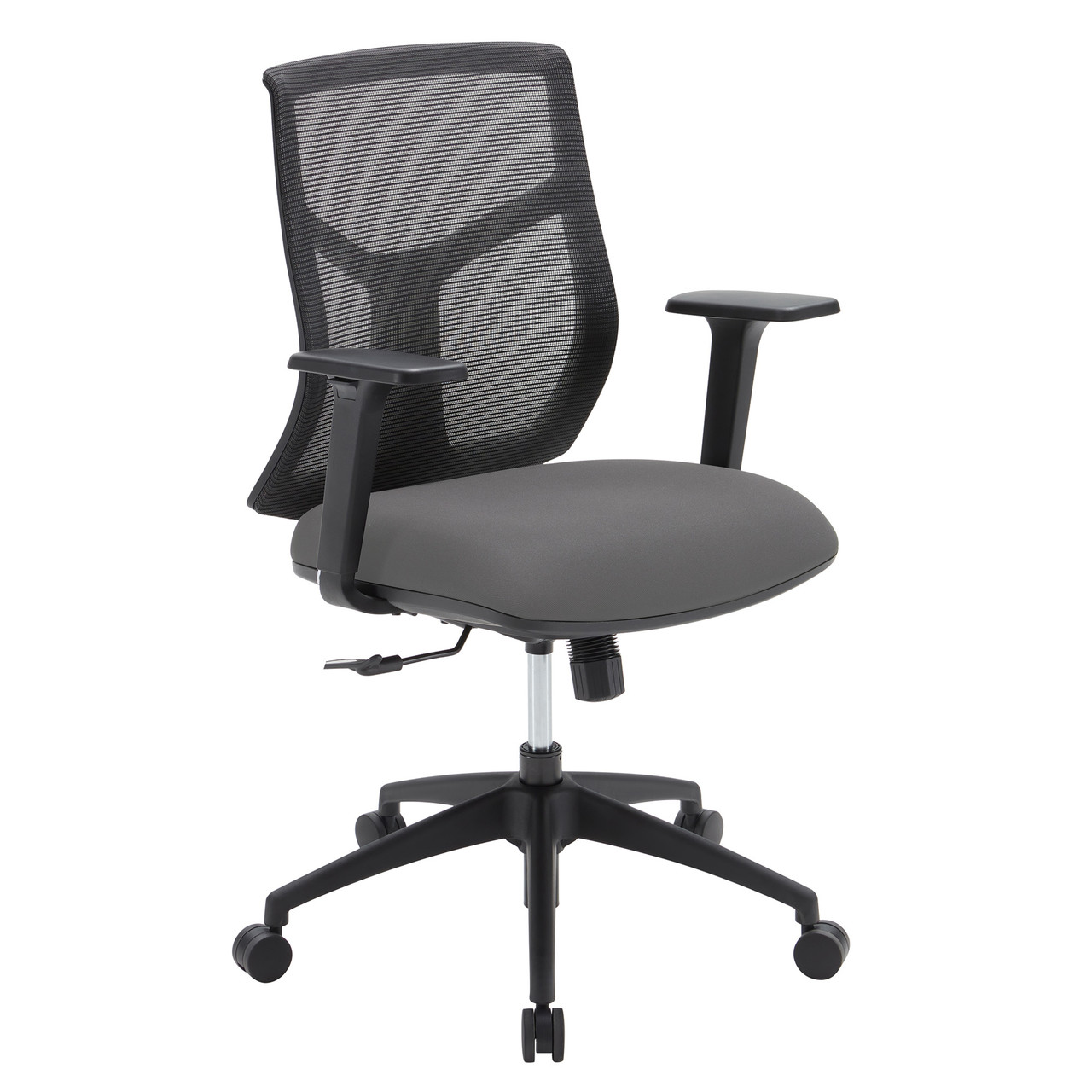 OfficeSource Starlight Mid Back Basic Task Chair with Black Frame - Image 5