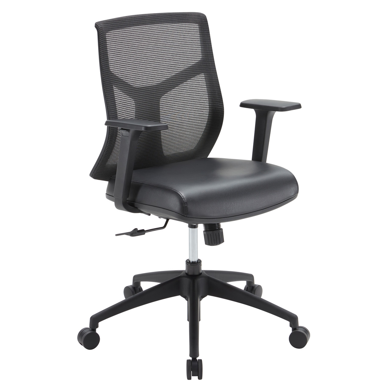 OfficeSource Starlight Mid Back Basic Task Chair with Black Frame - Image 7