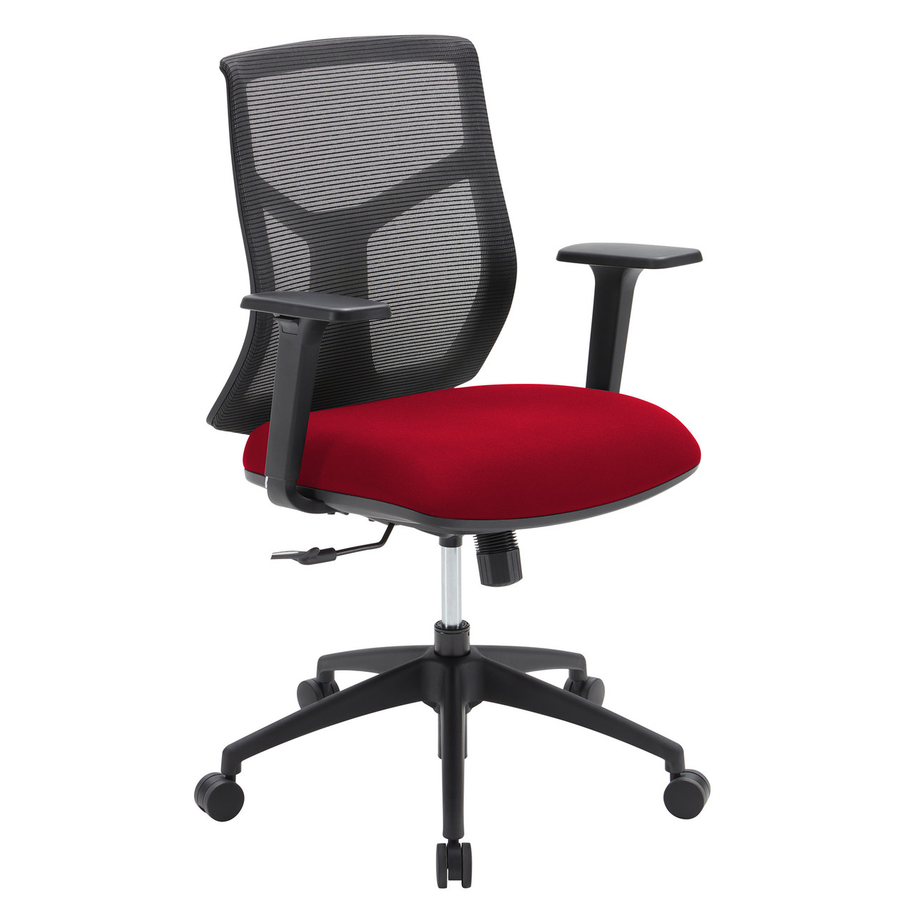 OfficeSource Starlight Mid Back Basic Task Chair with Black Frame - Image 4