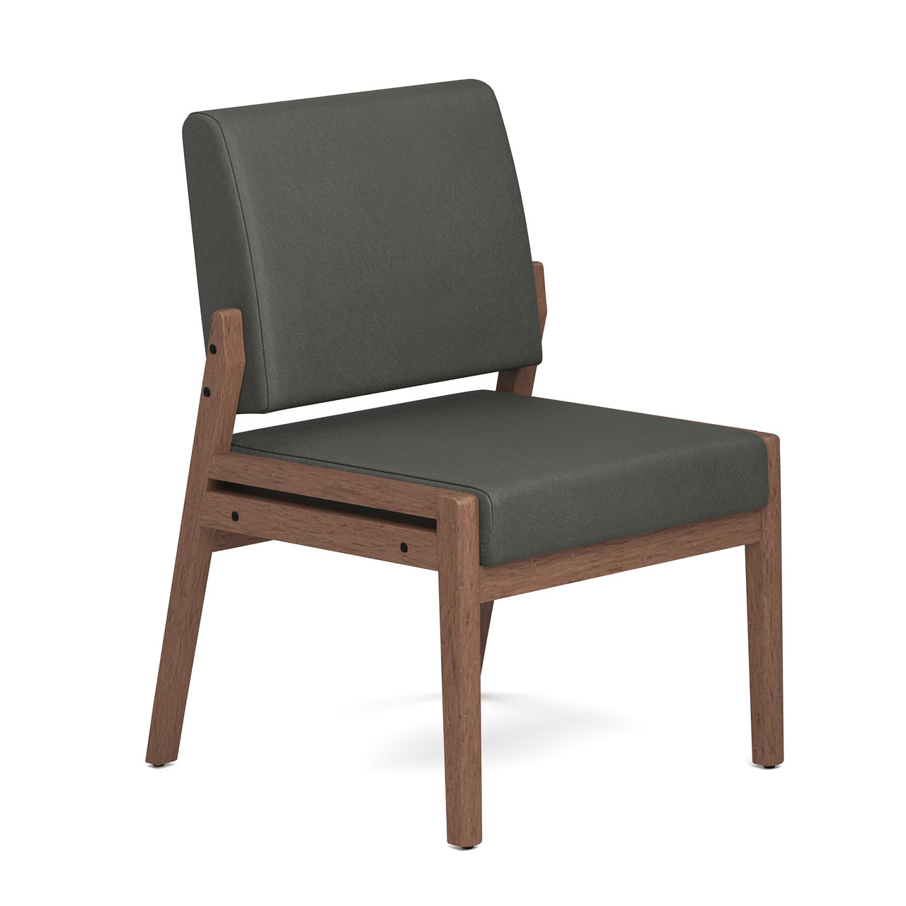 OfficeSource Aiden Single Seat with Half Arm - COE Distributing