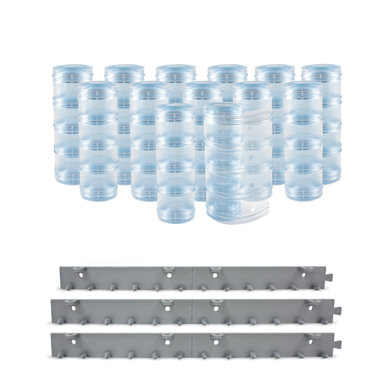 Aleco Scratch Guard Strip Door Kit w/ MaxBullet Polymer Hardware