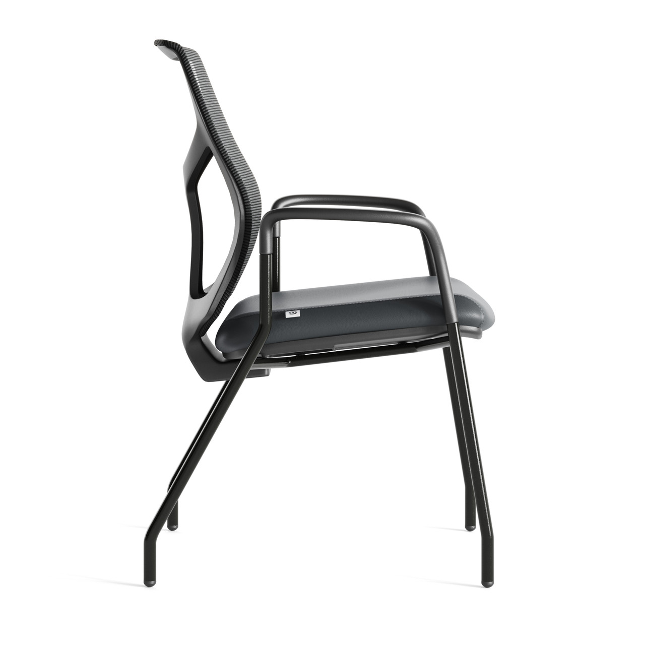 OfficeSource Starlight Executive Guest Chair with Black Frame - Image 7