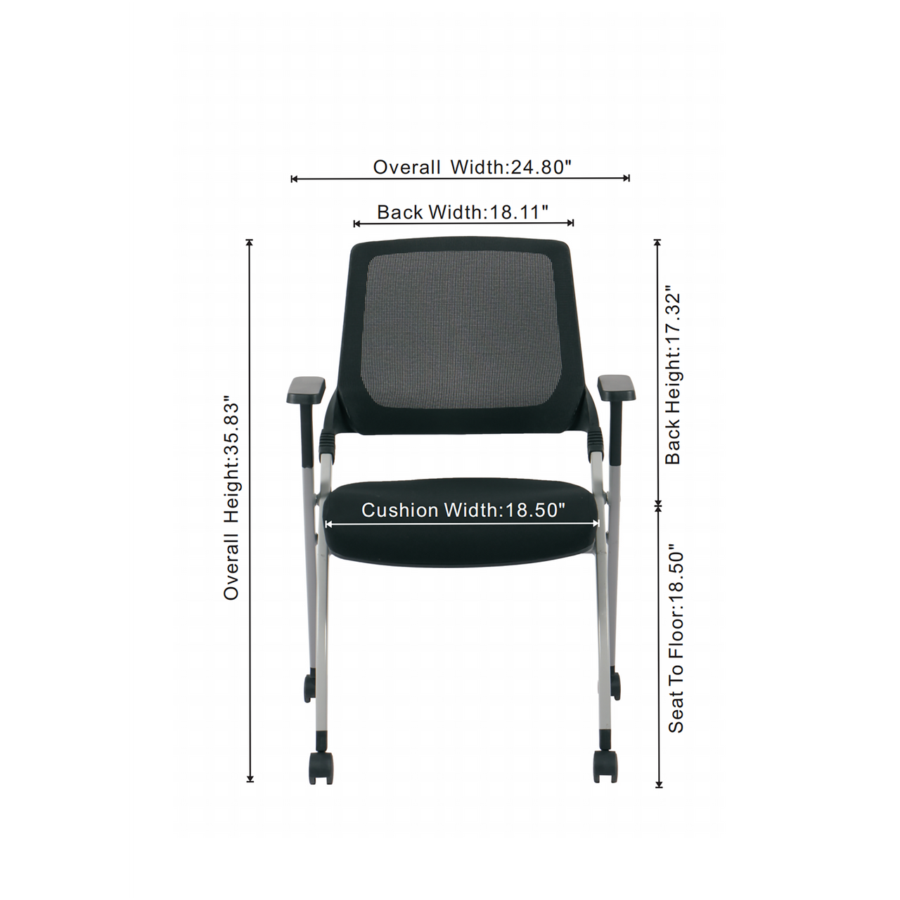 Vista Flex-Back Nesting Chair - Set of 2 - Image 5