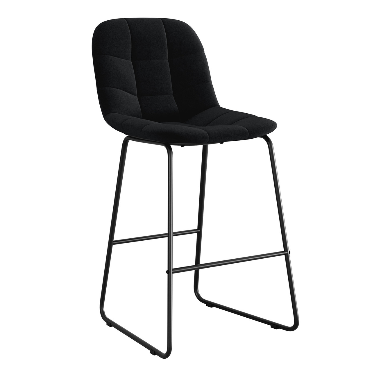 Jaden Full-back Fabric Stool - Set of 2 - Image 2