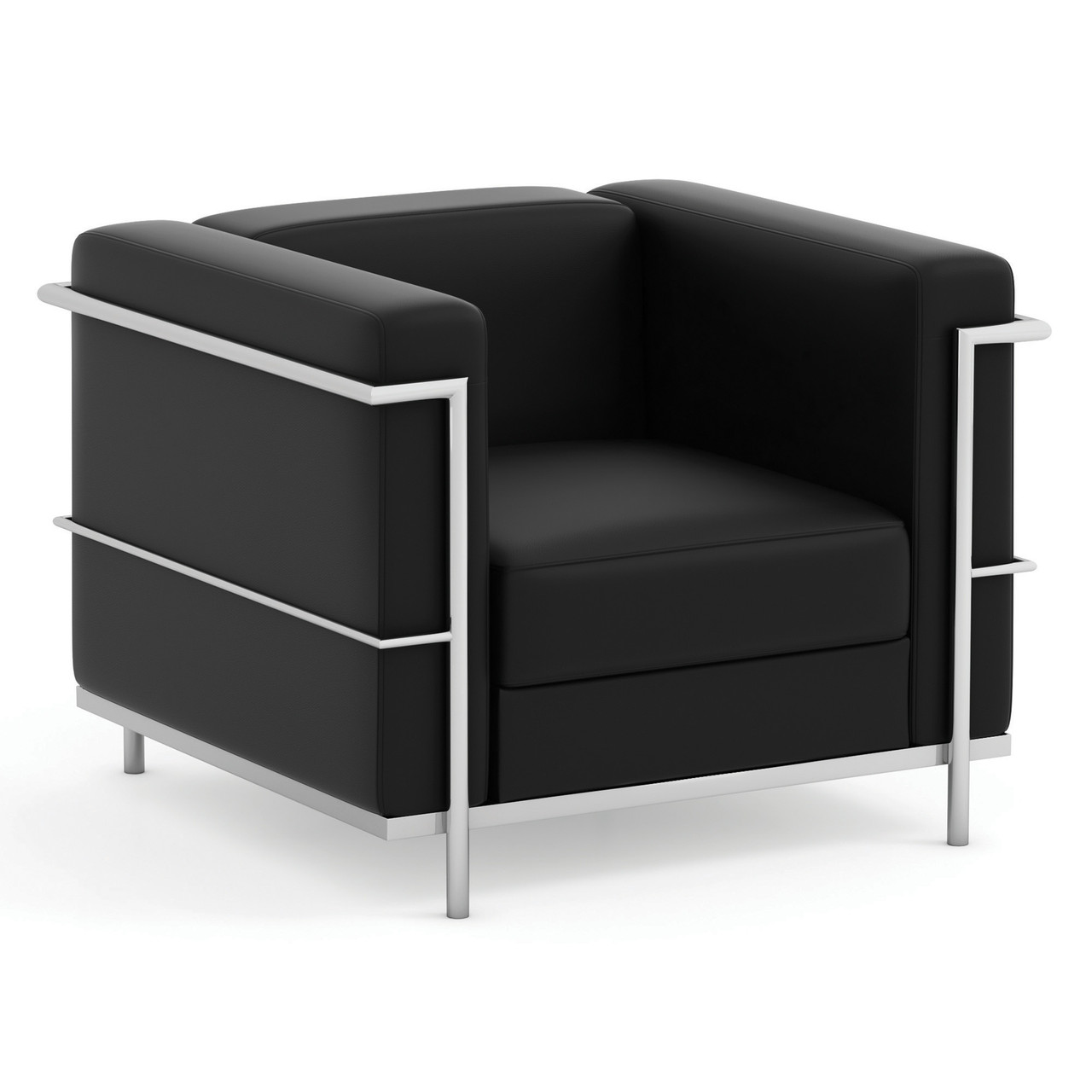 OfficeSource | Madison | Club Chair with Chrome Frame - COE