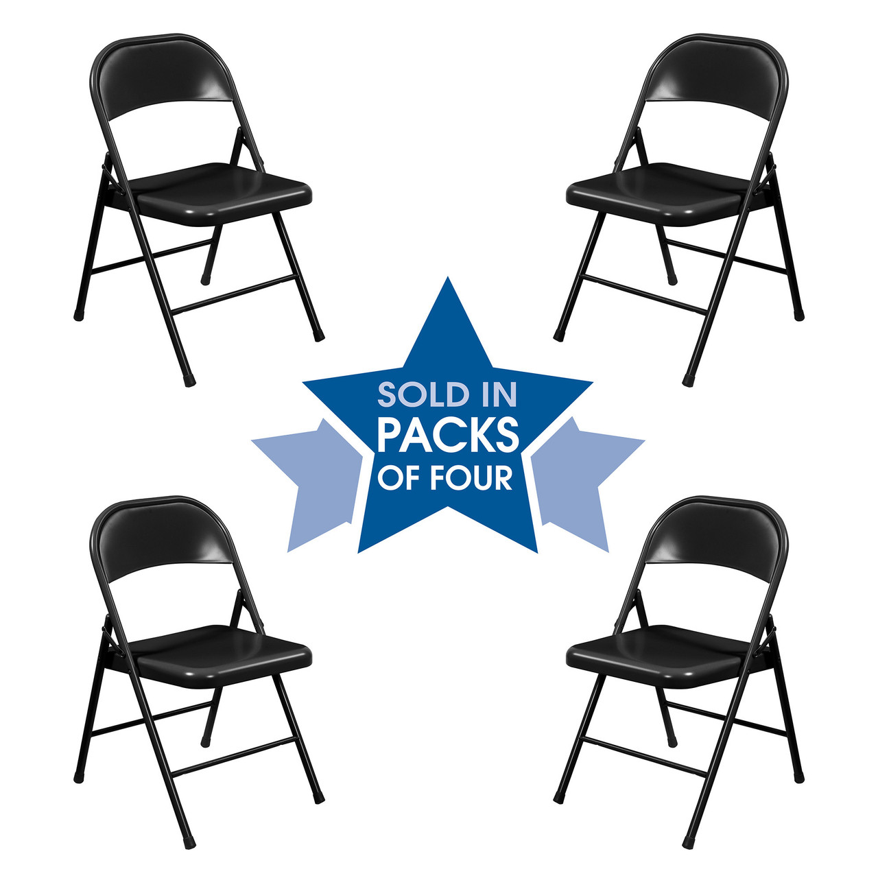 OfficeSource Steel Folding Chairs Steel Folding Chairs - Image 4