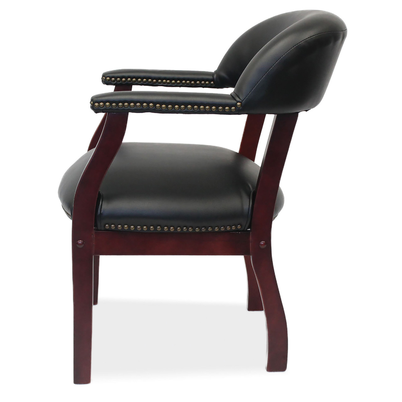 OfficeSource | Lancaster | Guest Chair with Mahogany Frame - 26