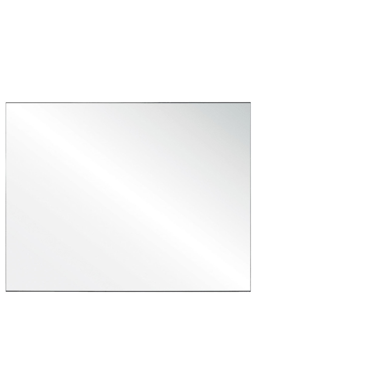 OfficeSource SafeGuard Barrier Collection Clear Acrylic Screen with Square Edges - 48"W x 24"H - Image 3
