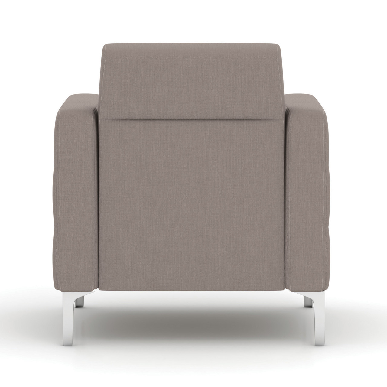 OfficeSource | Draper | Club Chair with Silver Metal Legs - Image 6