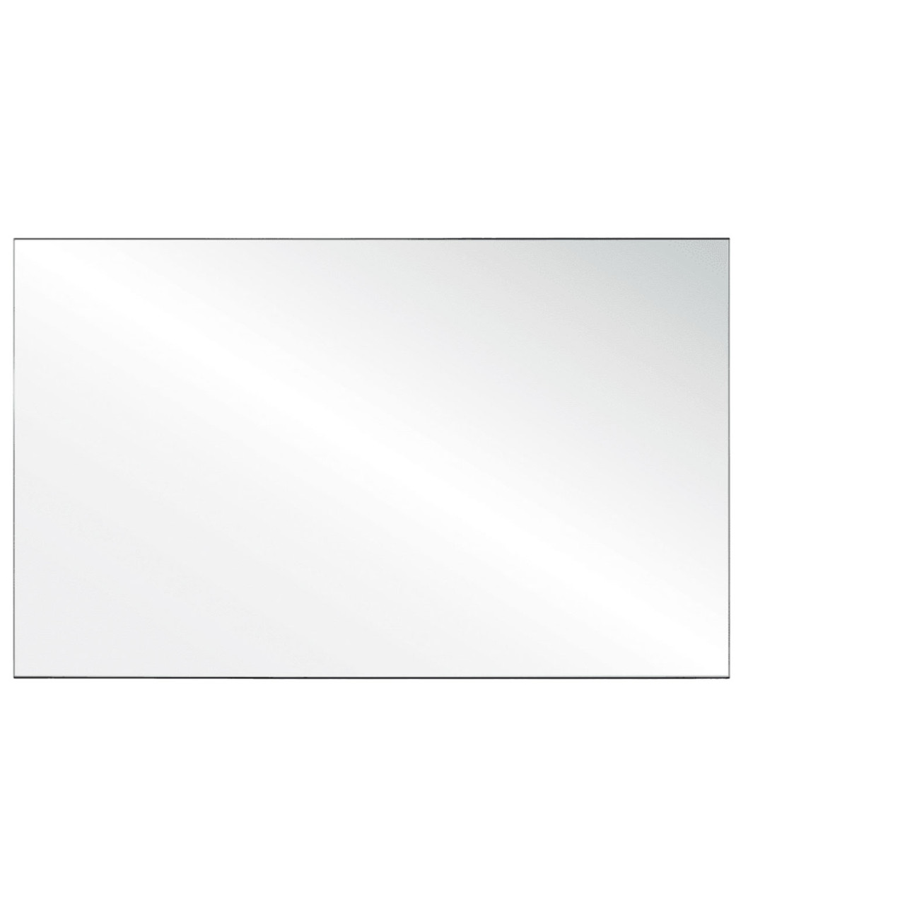 OfficeSource SafeGuard Barrier Collection Clear Acrylic Screen with Square Edges - 60"W x 24"H - Image 3