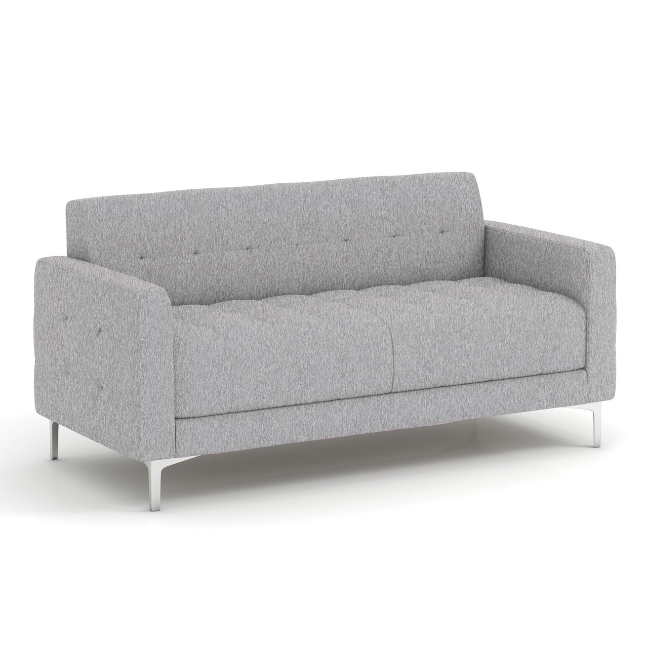 OfficeSource | Draper | Sofa with Silver Metal Legs - Image 3