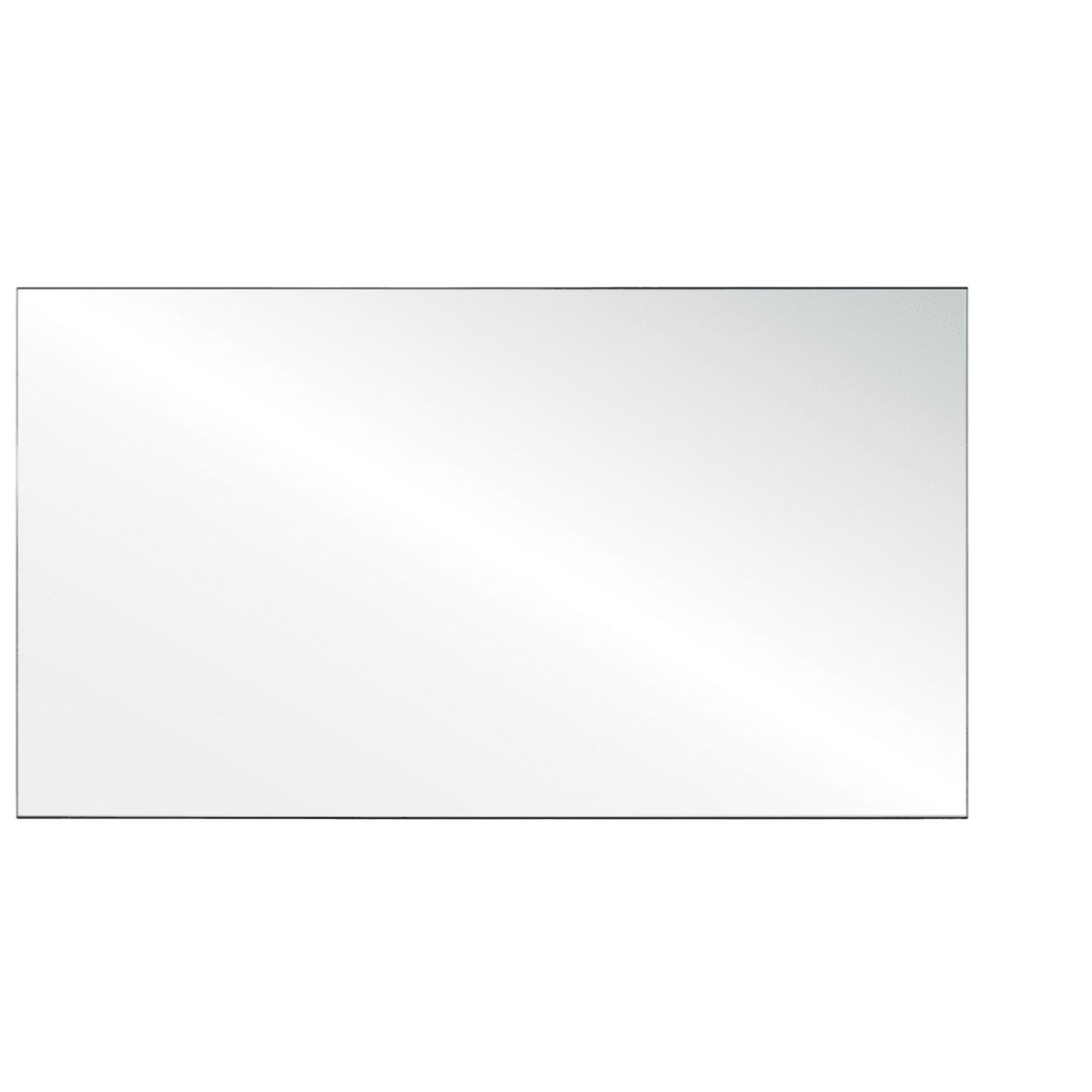 OfficeSource SafeGuard Barrier Collection Clear Acrylic Screen with Square Edges - 66"W x 24"H - Image 3