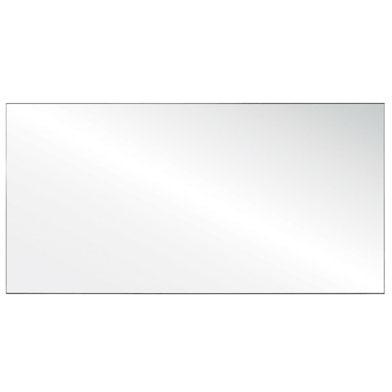 OfficeSource SafeGuard Barrier Collection Clear Acrylic Screen with Square Edges - 72"W x 24"H - Image 2