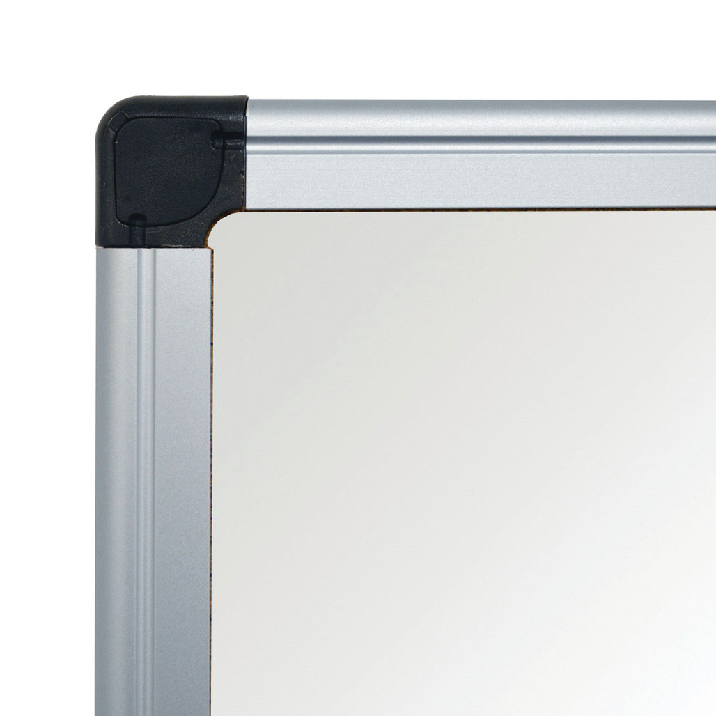 OfficeSource ViZual Collection Magnetic Steel Board with Aluminum Frame - 48" x 96" - Image 3