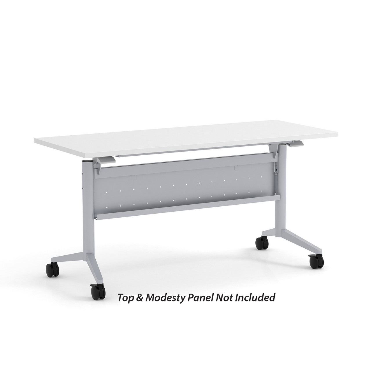 OfficeSource | Training Tables | T-Flip Top Table Leg - 46"W x 23"D - Image 10