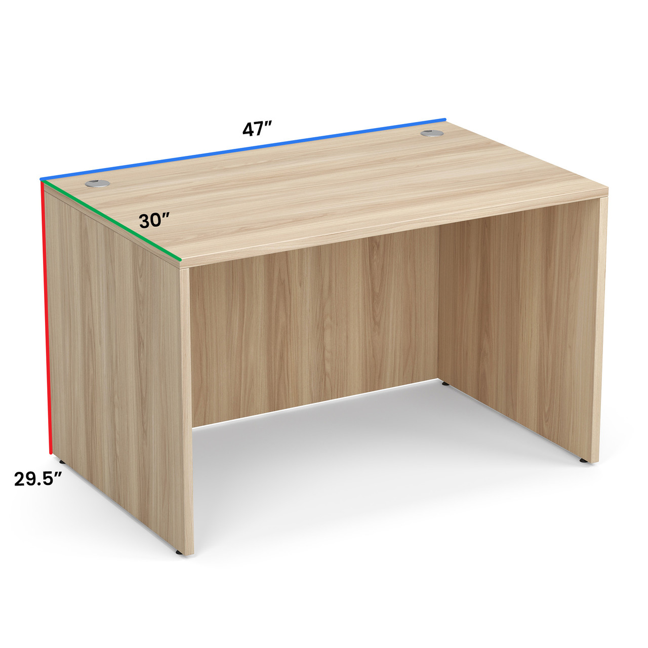 OfficeSource | OS Laminate | Desk Shell - 47''W x 30''D - Image 10