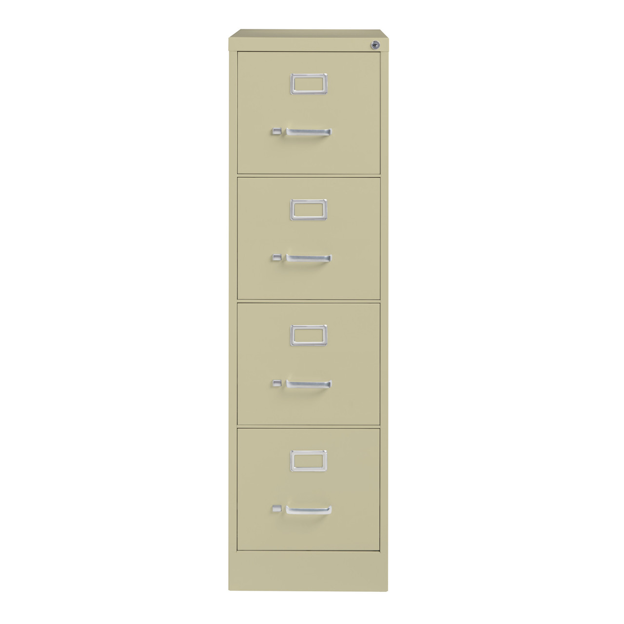 OfficeSource Steel Vertical File Collection 4 Drawer Vertical File Cabinet, 26.5" Deep, Letter - Image 4