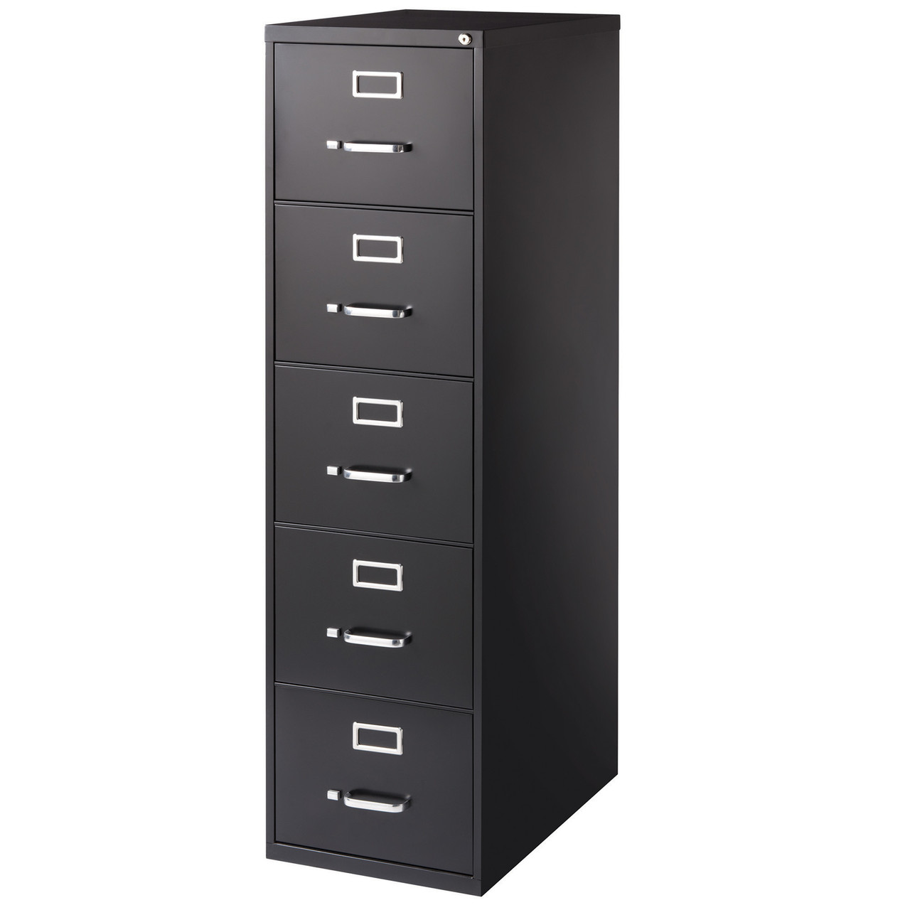 OfficeSource Steel Vertical File Collection 5 Drawer Vertical File Cabinet, 26.5" Deep, Letter - Image 2