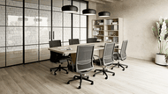 Wood Grain Invites Nature Indoors In Office Furniture Design