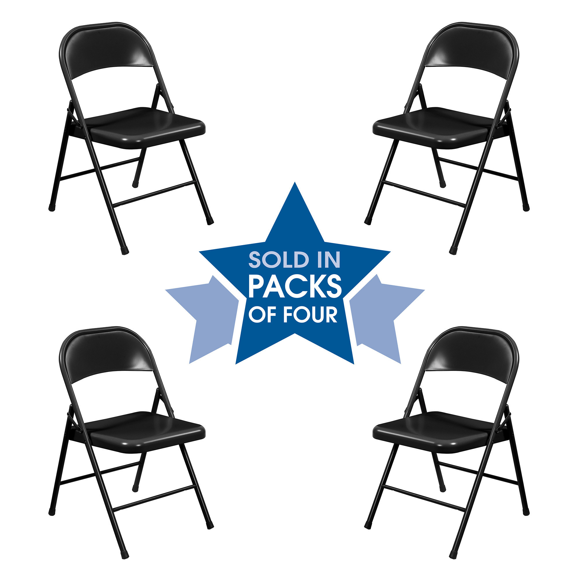 OfficeSource Steel Folding Chairs Steel Folding Chairs COE Distributing