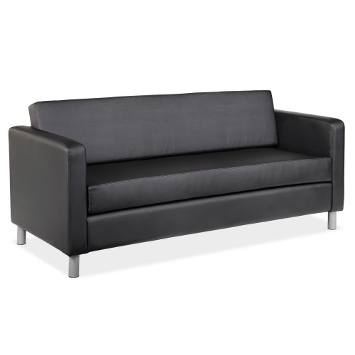 OfficeSource | Define | Sofa with Silver Metal Legs